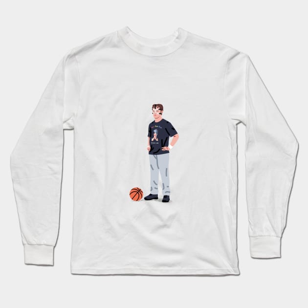 Basketball Dwight Long Sleeve T-Shirt by Elad Shagrir